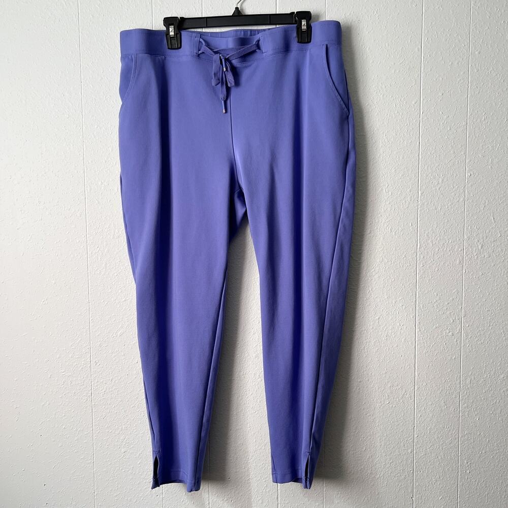 Betabrand Womens Pants 1X Pull On Drawstring Cropped Stretch Casual Activewear